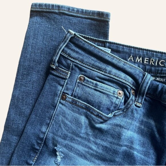 American Eagle Mens Distressed Skinny Next Level Airflex Jeans size 32x32 - Picture 4 of 9
